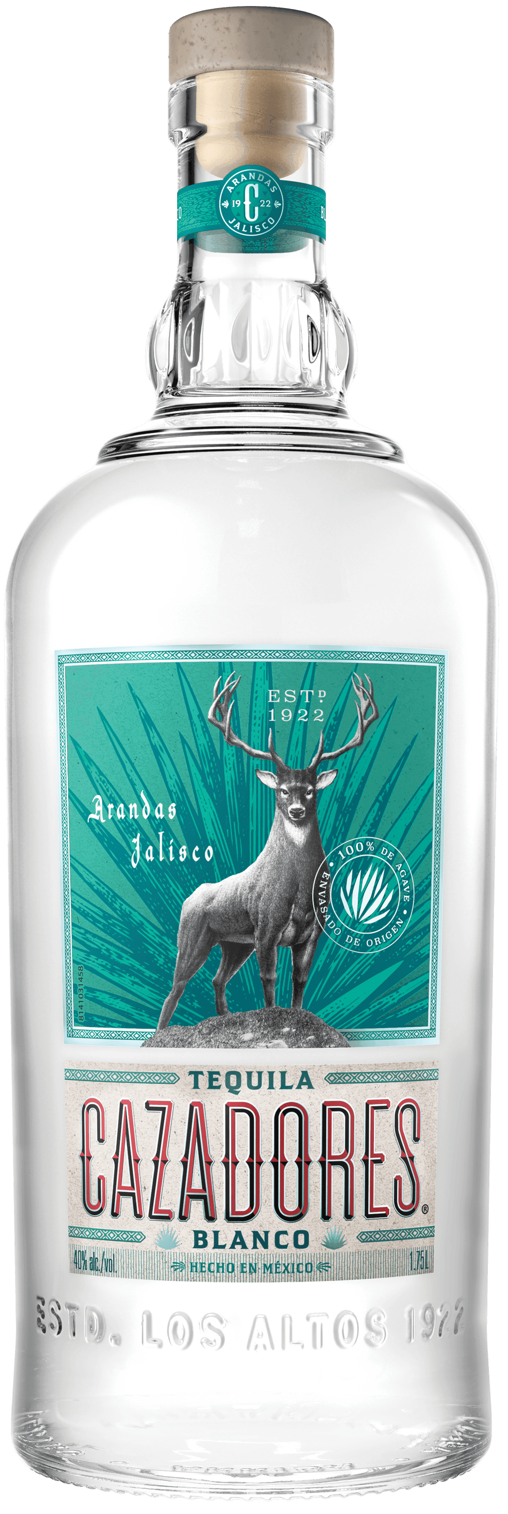CAZADORES TEQ BLANCO 80 1.75L