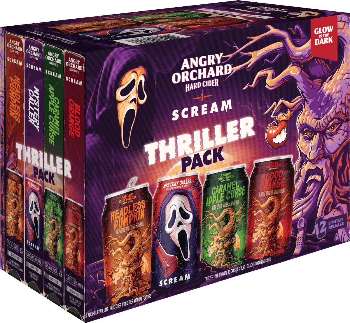 ANGRY ORCHARD thriller VARIETY PACK 12OZ