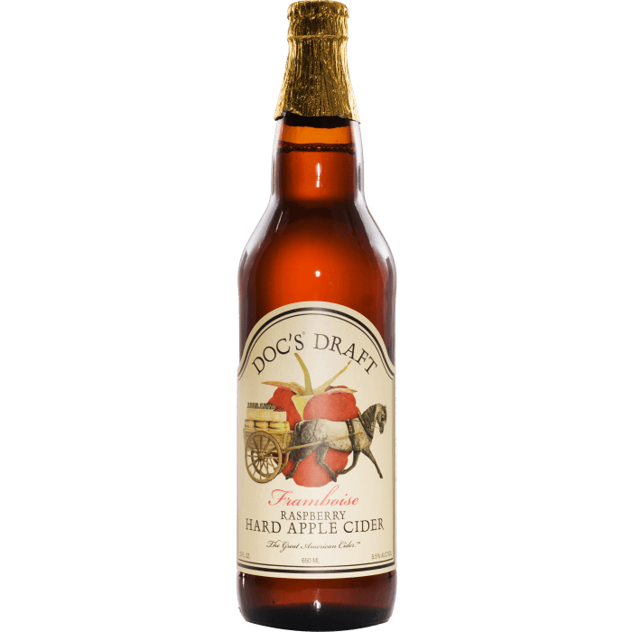 WARWICK DOC'S HARD RASPBERRY CIDER 22OZ NV