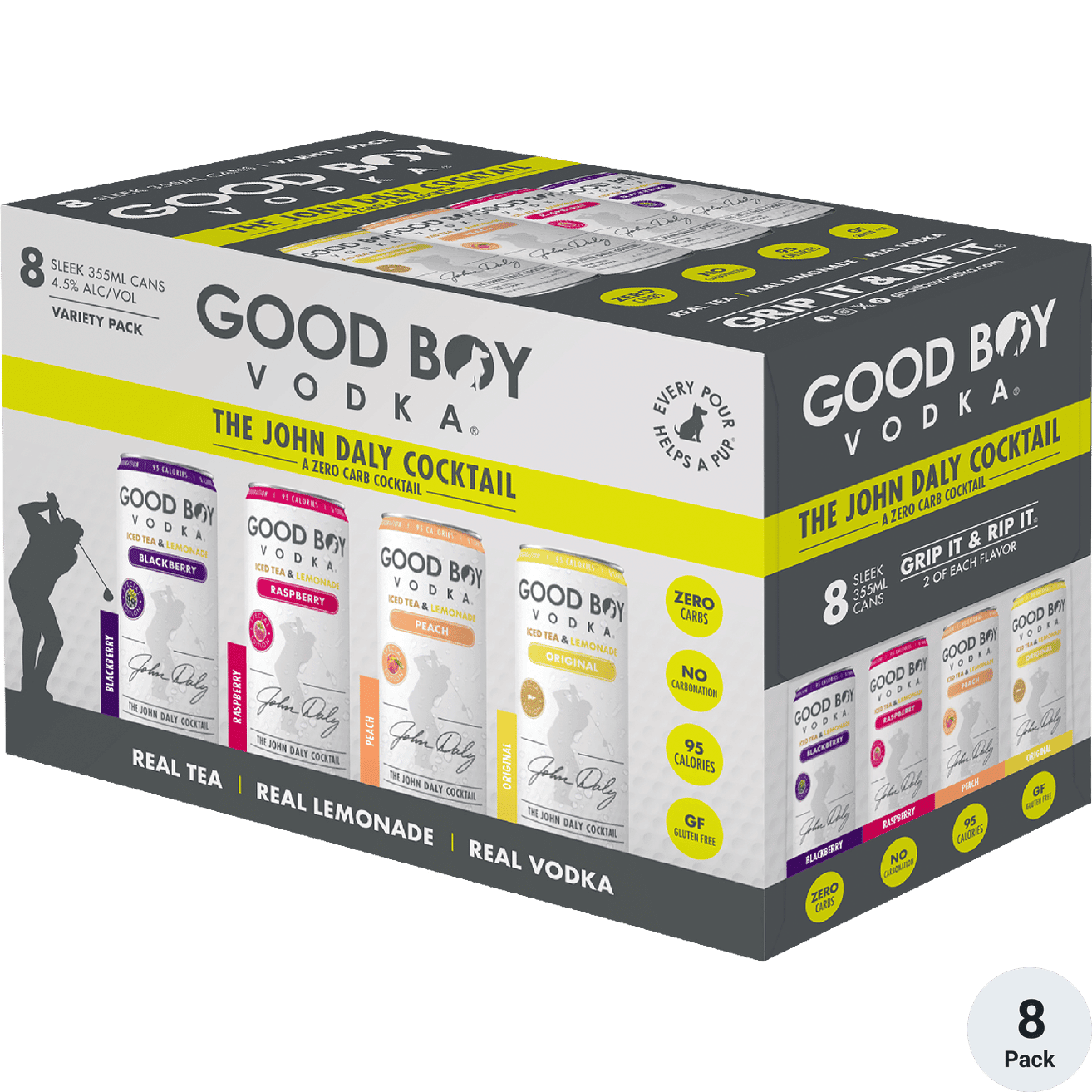 GOOD BOY JOHN DALY 8 PACK 355ML